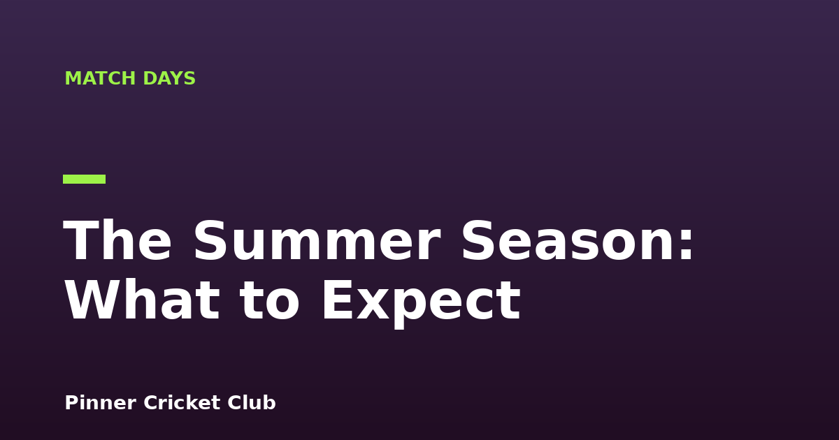 The Summer Season: What to Expect